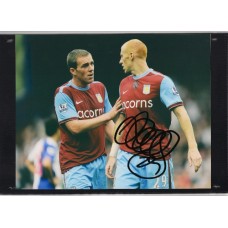 Signed photo of Steve Sidwell the Aston Villa footballer.